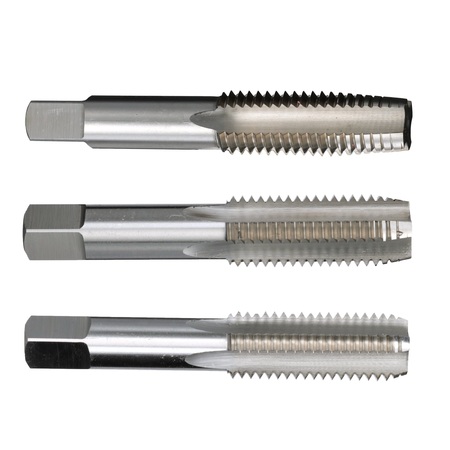 Drill America 1-1/4"-12 HSS Machine and Fraction Hand Tap Set, Tap Thread Size: 1-1/4"-12 T/A54939
